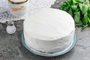 Шоколадный торт со сметанным кремом без пропитки Шоколадный торт со сметанным кремом без пропитки