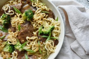 Рамен из говядины с брокколи Рамен из говядины с брокколи