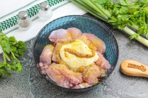 Шашлык из индейки в аэрогриле