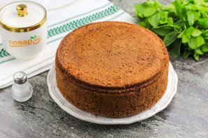 Шоколадный торт со сметанным кремом без пропитки Шоколадный торт со сметанным кремом без пропитки