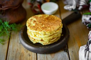 Кукурузные лепешки с творогом Кукурузные лепешки с творогом