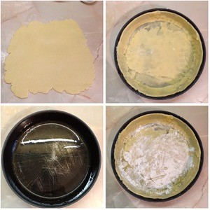 Песочный пирог со щавелем и ревенем Песочный пирог со щавелем и ревенем