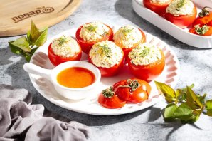 Фаршированные помидоры с тофу Фаршированные помидоры с тофу