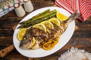 Дорадо со спаржей Дорадо со спаржей