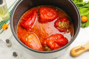 Замороженные фаршированные перцы в мультиварке Замороженные фаршированные перцы в мультиварке