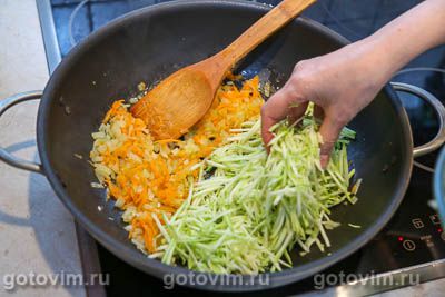 Лазанья с фаршем и кабачками