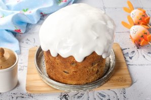 Помазка на куличи из белков Помазка на куличи из белков