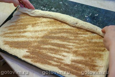 Хлеб слоеный с корицей и сахаром Хлеб слоеный с корицей и сахаром