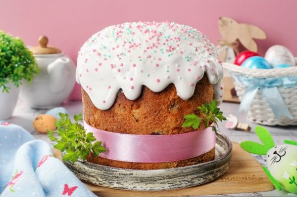 Помазка на куличи из белков Помазка на куличи из белков