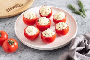 Фаршированные помидоры с тофу Фаршированные помидоры с тофу