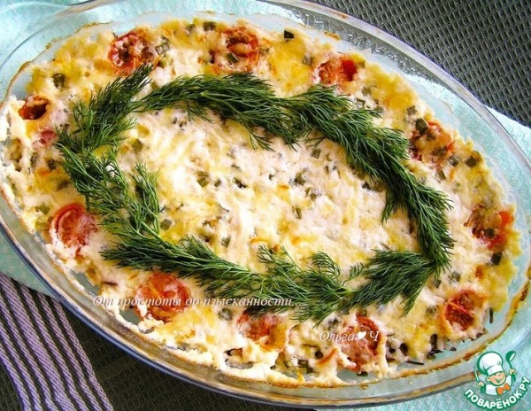 Кассероль с форелью и рисом Кассероль с форелью и рисом