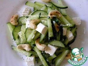 Огуречный салат с фетой Огуречный салат с фетой