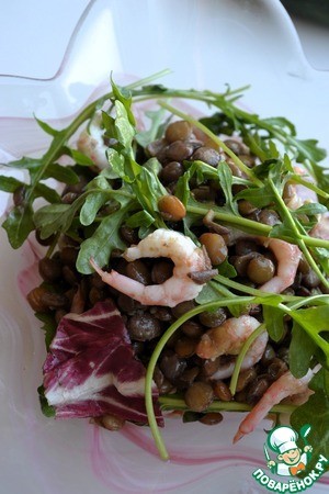 Салат из зелёной чечевицы Салат из зелёной чечевицы