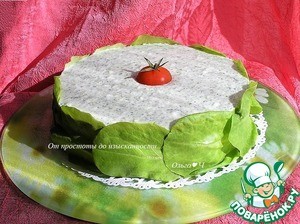 Торт-мусс с курицей и шпинатом Торт-мусс с курицей и шпинатом