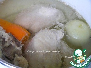 Торт-мусс с курицей и шпинатом Торт-мусс с курицей и шпинатом