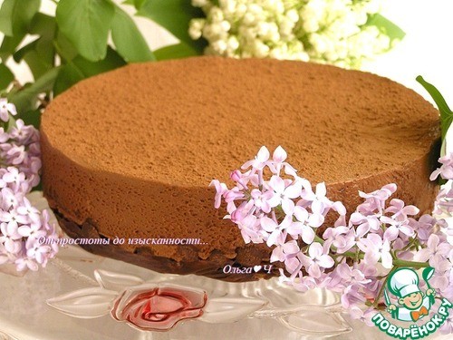 Торт "Шоколадный трюфель" без выпечки Торт "Шоколадный трюфель" без выпечки