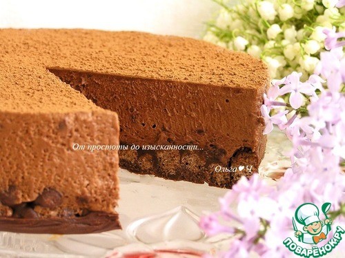 Торт "Шоколадный трюфель" без выпечки Торт "Шоколадный трюфель" без выпечки