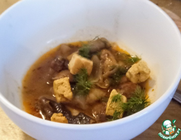 Простой грибной суп
