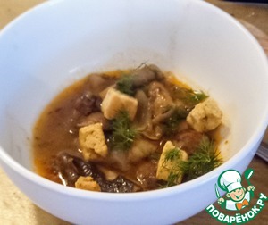 Простой грибной суп