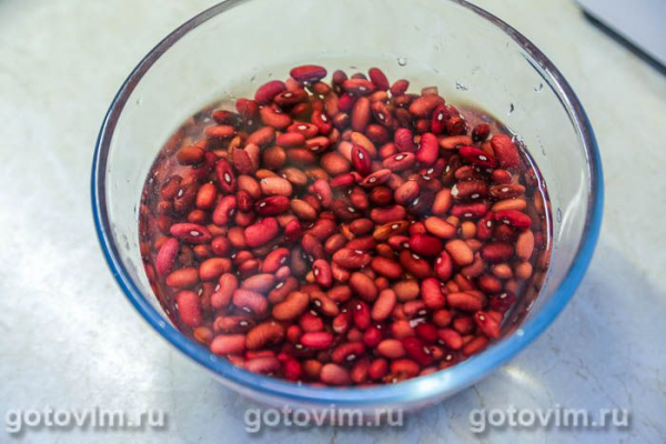 Лобио из красной фасоли с мясом