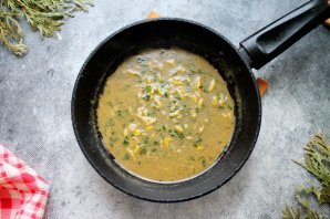 Белая рыба в теплом соусе из горчицы и кориандра