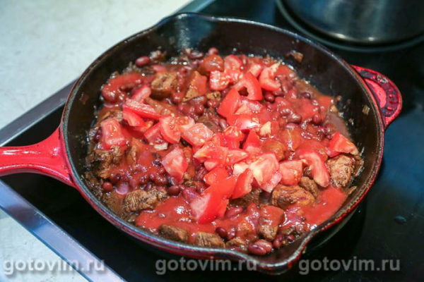 Лобио из красной фасоли с мясом