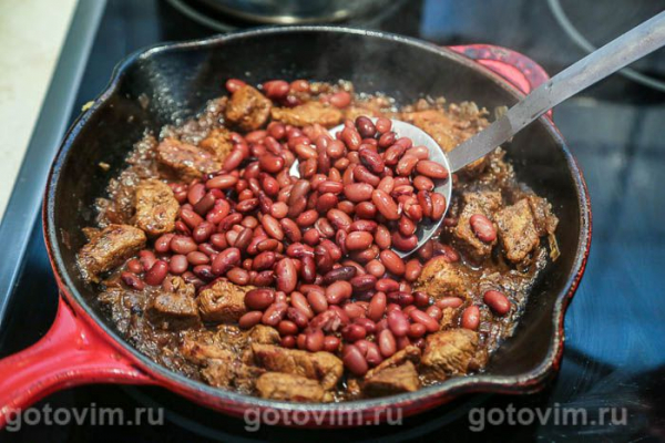 Лобио из красной фасоли с мясом