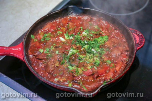 Лобио из красной фасоли с мясом