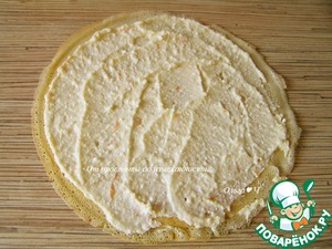 Блинчики с творогом, запеченные в сливках Блинчики с творогом, запеченные в сливках