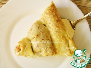 Блинчики с творогом, запеченные в сливках Блинчики с творогом, запеченные в сливках