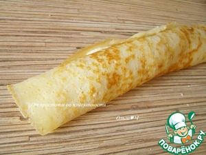 Блинчики с творогом, запеченные в сливках Блинчики с творогом, запеченные в сливках