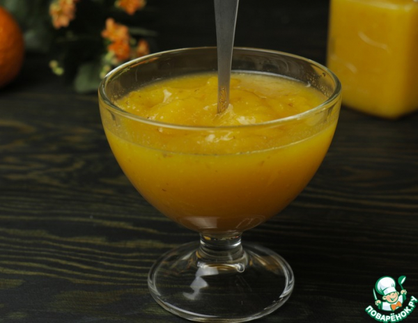 Густой мандариновый джем за 3 минуты Густой мандариновый джем за 3 минуты