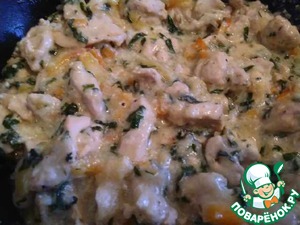 Курица с болгарским перцем в сливочном соусе Курица с болгарским перцем в сливочном соусе