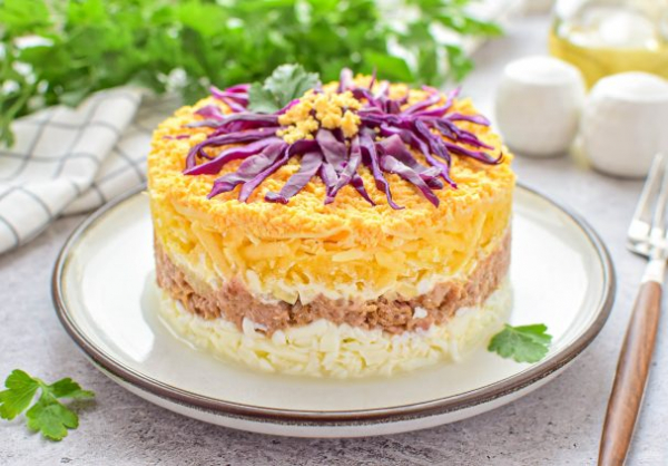 Салат "Хризантема" Салат "Хризантема"