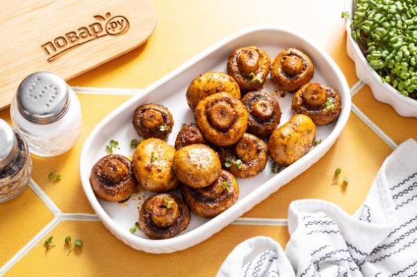 Шампиньоны в духовке