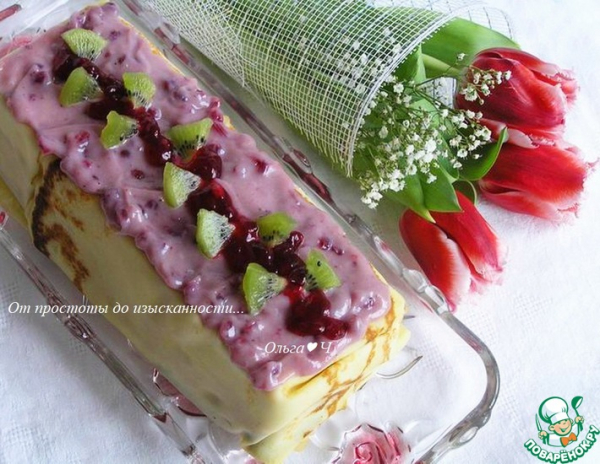 Блинный террин "Брусничная масленица" Блинный террин "Брусничная масленица"