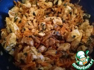 Курица с морковью и розмарином Курица с морковью и розмарином