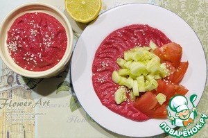 Свекольный соус с овощами