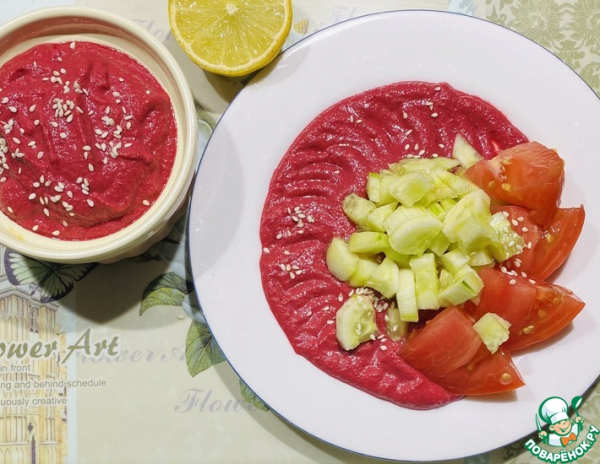 Свекольный соус с овощами