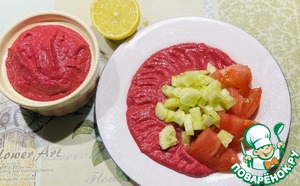 Свекольный соус с овощами