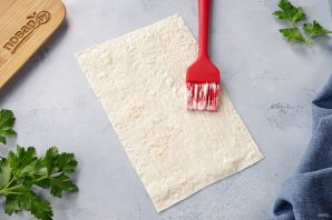 Лаваш с сыром в аэрогриле