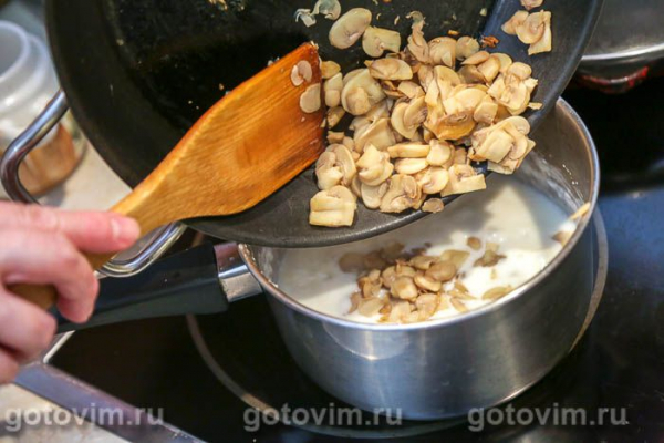 Соус бешамель с грибами