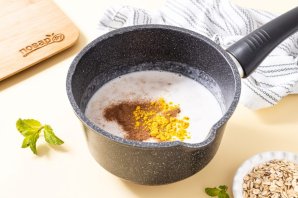 Овсянка с куркумой
