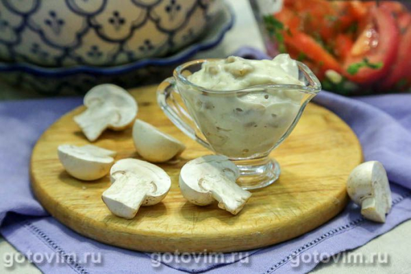 Соус бешамель с грибами