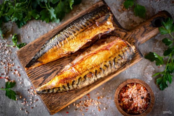 Скумбрия, копченая в аэрогриле