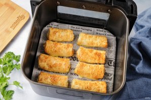 Лаваш с сыром в аэрогриле