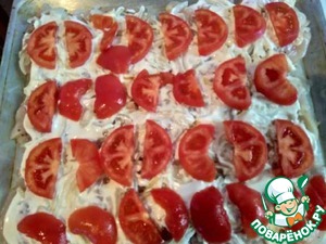 Курица запечённая с помидорами и сыром Курица запечённая с помидорами и сыром