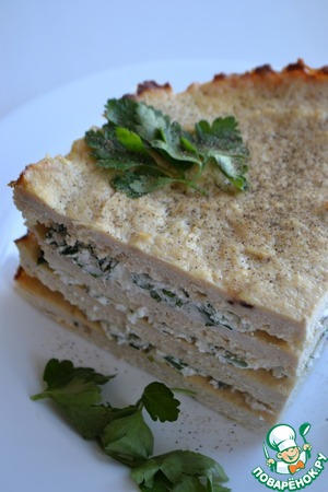 Курино-творожный торт