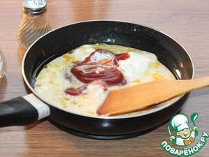 Минтай с зажаркой под соусом