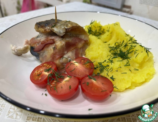 Скумбрия с беконом Скумбрия с беконом
